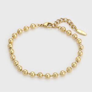 Bead Ball Bracelet 14k Gold Plated Luxury Jewelry